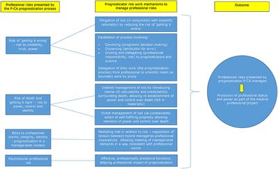 A technical solution to a professional problem: The risk management functions of prognosticators in the context of prognostication post-cardiac arrest